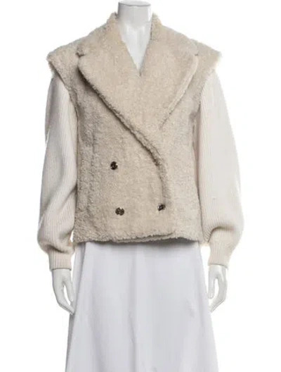 Pre-owned Maje Jacket In Neutrals