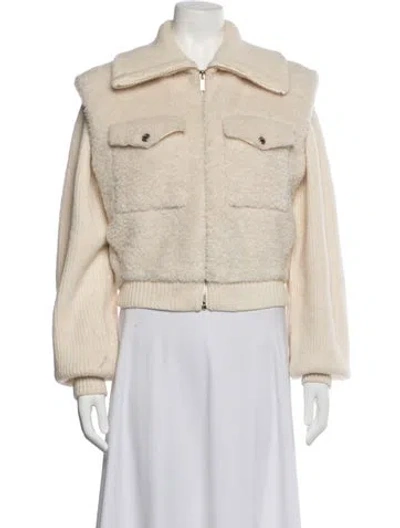 Pre-owned Maje Jacket In Neutrals