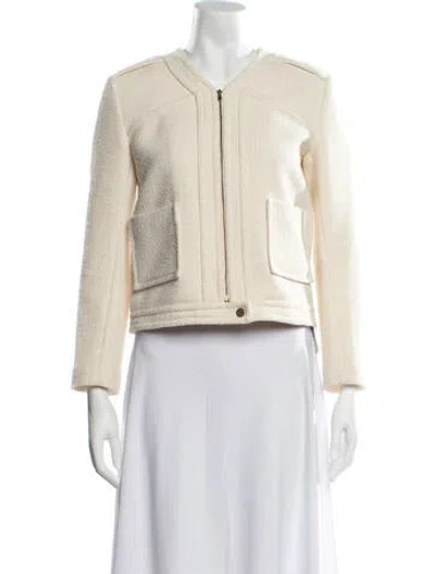 Pre-owned Maje Jacket In Neutrals