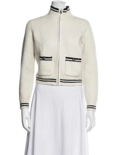 Pre-owned Maje Jacket In White