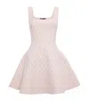 Maje Patterned-jacquard Mini Dress In Pink