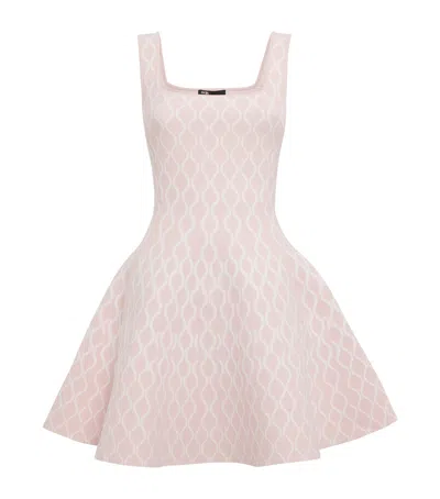 MAJE JACQUARD-KNIT MINI DRESS