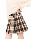 Maje Jamian Checked Flannel Skirt In Multi