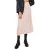 Maje Jandana Rib Knit A-line Skirt In Neutral