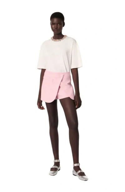 Maje Jewellery Neck T-shirt In White