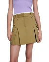 Maje Jinima Low-waisted Cargo Miniskirt In Khaki