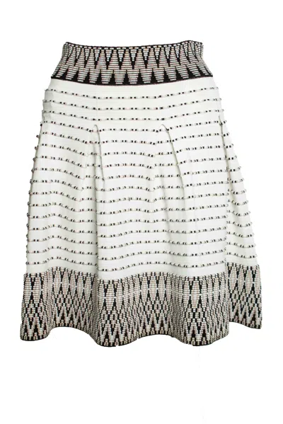 Maje , Jiselle Jaquard Skirt In White