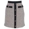 Maje Jivi Metallic Tweed Mini Skirt In Multicolour Cotton In Multi