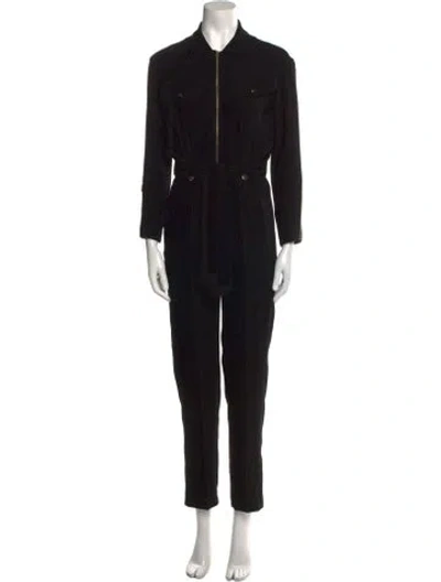 Pre-owned Maje Jumpsuit In Black