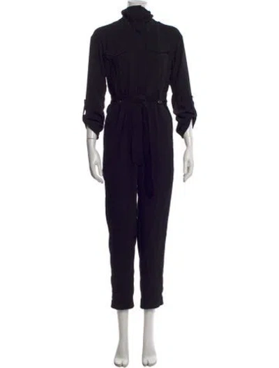 Pre-owned Maje Jumpsuit In Black
