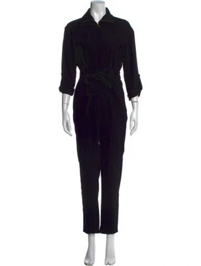 Pre-owned Maje Jumpsuit In Black