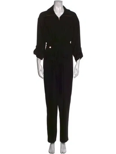 Pre-owned Maje Jumpsuit In Black