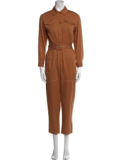Pre-owned Maje Jumpsuit In Brown