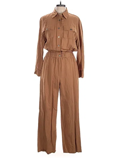 Pre-owned Maje Jumpsuit In Brown