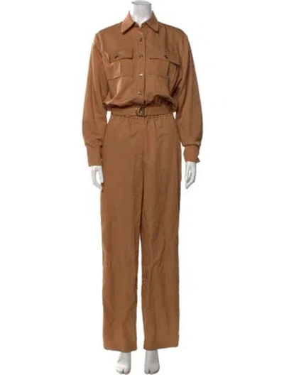 Pre-owned Maje Jumpsuit In Brown