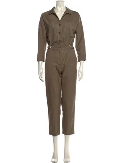 Pre-owned Maje Jumpsuit In Green