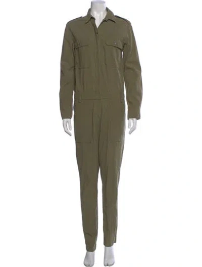 Pre-owned Maje Jumpsuit In Green