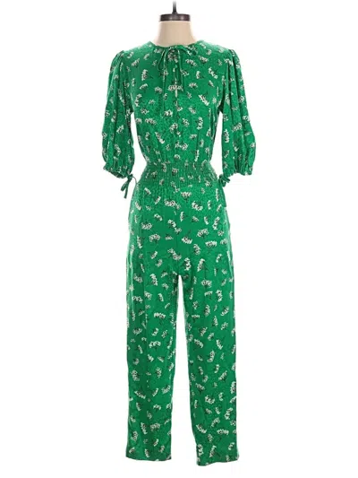 Pre-owned Maje Jumpsuit In Green