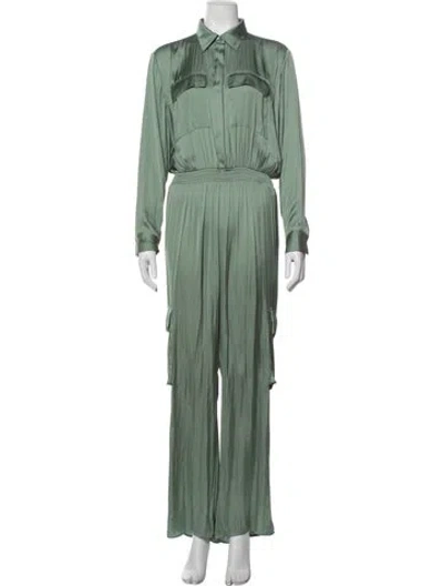 Pre-owned Maje Jumpsuit In Green