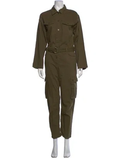 Pre-owned Maje Jumpsuit In Green