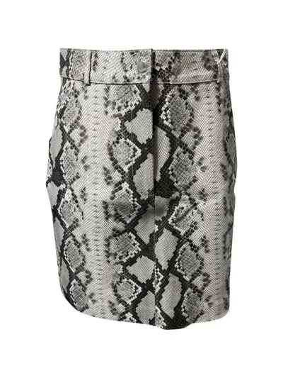 Pre-owned Maje Jupita Mini Skirt In Gray