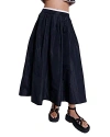 Maje Pleated Full Skirt In Black