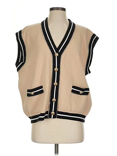 Pre-owned Maje Kimono In Tan