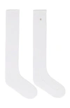 Maje Knee-high Pointelle Socks In White