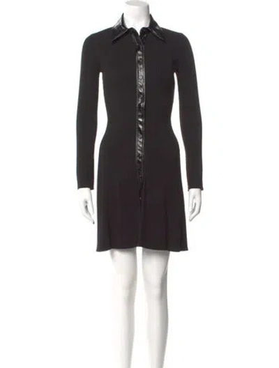 Pre-owned Maje Knee-length Dress In Black