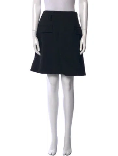 Pre-owned Maje Knee-length Skirt In Black