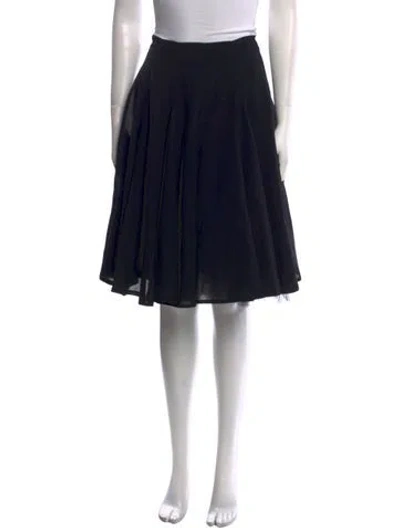 Pre-owned Maje Knee-length Skirt In Black