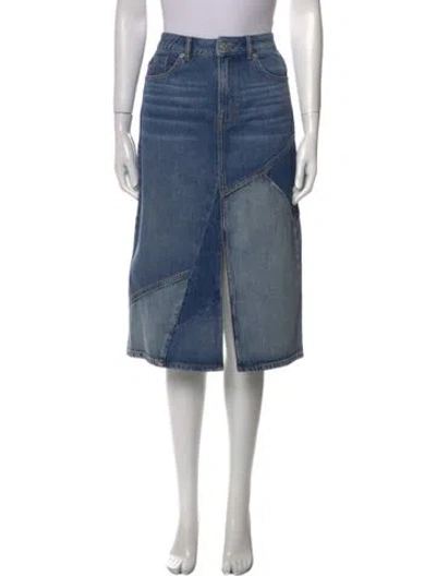 Pre-owned Maje Knee-length Skirt In Blue