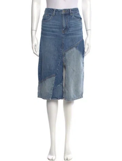 Pre-owned Maje Knee-length Skirt In Blue