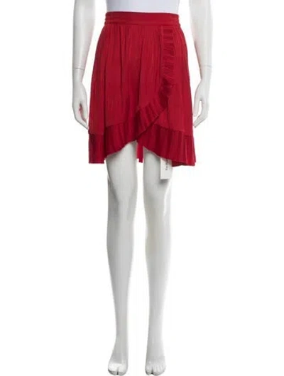Pre-owned Maje Knee-length Skirt In Red