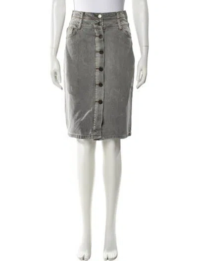 Pre-owned Maje Knee-length Skirt W/ Tags In Gray