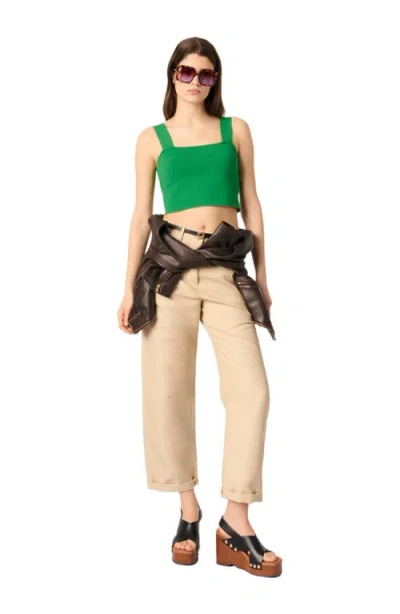 MAJE MAJE KNIT CROP TOP