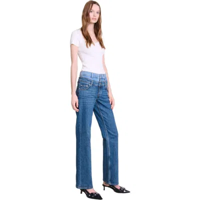 Maje Knit Top In Ecru