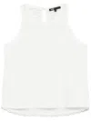 Maje Knitted-back Tank Top In Weiss