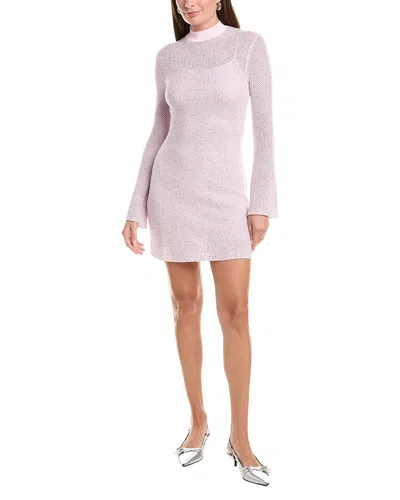 Maje Knitted Dress In Pink