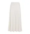 Maje Knitted Midi Skirt In White
