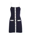 Maje Knitted Mini Dress In Blue