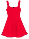 Maje Minikleid Aus Tweed Aus Einer Baumwollmischung In Red
