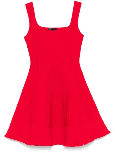 Maje Minikleid Aus Tweed Aus Einer Baumwollmischung In Rot