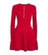Maje Knitted Mini Dress In Red