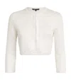 Maje Knitted Sequinned Cardigan In White