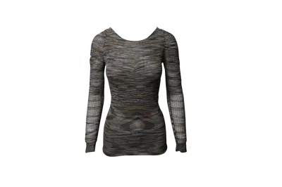 Maje Knitted Top And Scarf In Multicolor Viscose