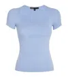 Shop Maje Knitted Top In Blue