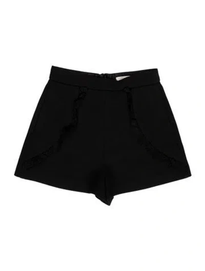 Pre-owned Maje Lace Pattern Mini Shorts In Multi