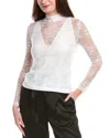 Maje Lace Top In White