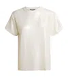 Maje Lamé T-shirt In Neutral